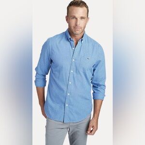 Vineyard Vines Blue Tradewinds Flannel Slim Fit Tucker Button Down Shirt XL